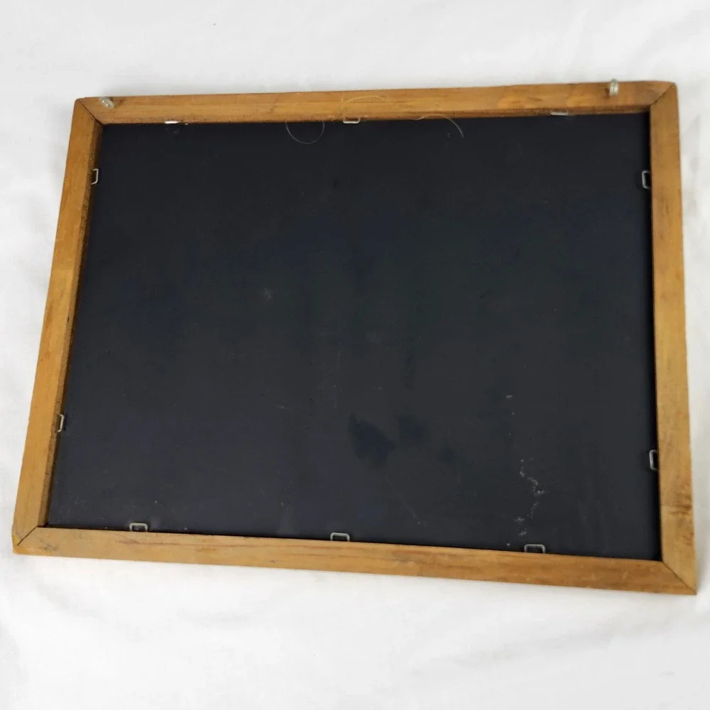 Van Halen Carnival Mirror 1982 Vintage Lion Graphic Wood Frame 13x10 Memorabilia
